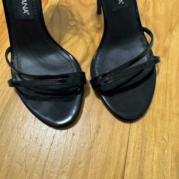 DOLCE & GABBANA Polished Sandals Black Strappy Leather Stiletto US 6 EUR 36.5 - Picture 5 of 16